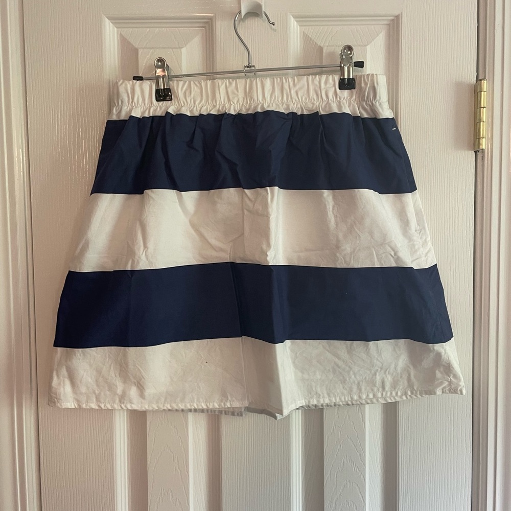 Lilly Pulitzer navy/white stripe skirt size M
